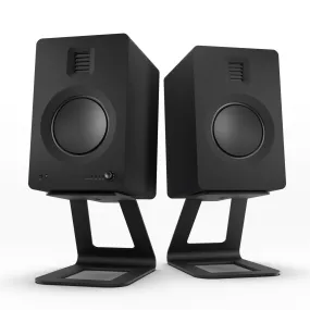 260W DSP Bookshelf Speakers w/ Bluetooth, Phono   Stands - Kanto