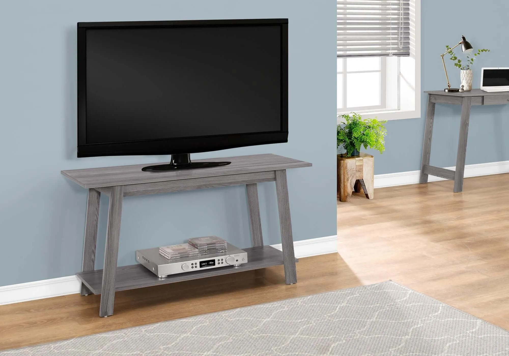 42"L Grey Tv Stand