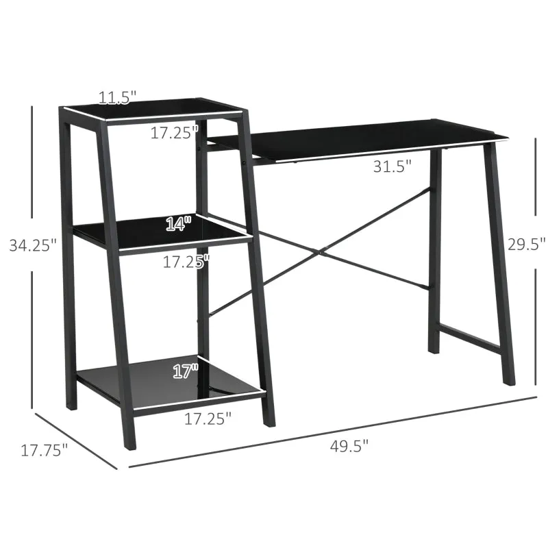 49.5" Home Office Computer Desk - Black