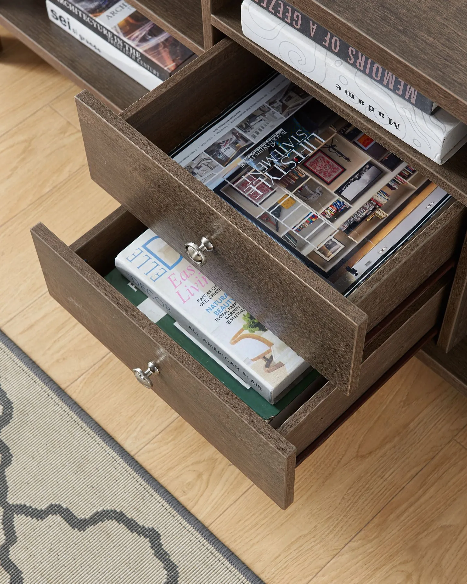 60'' Tv Stand - Walnut Oak