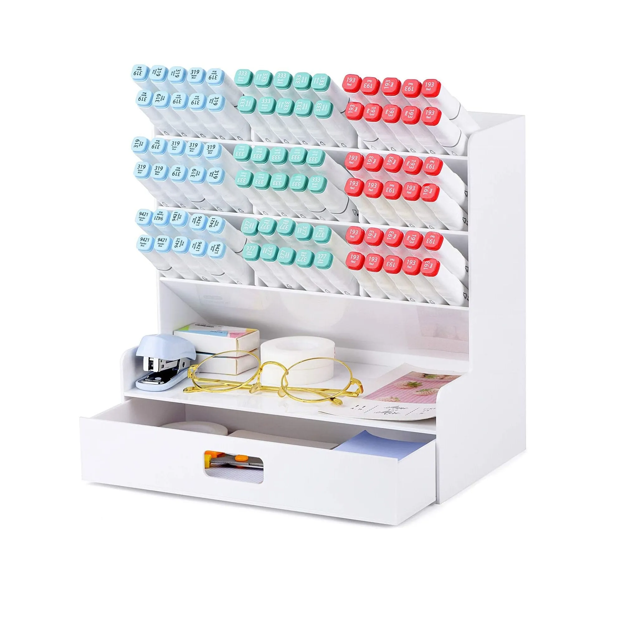 Acrylic Pen Organizer | Multi-Functional Desk Organizer Pencil Holder Stationery