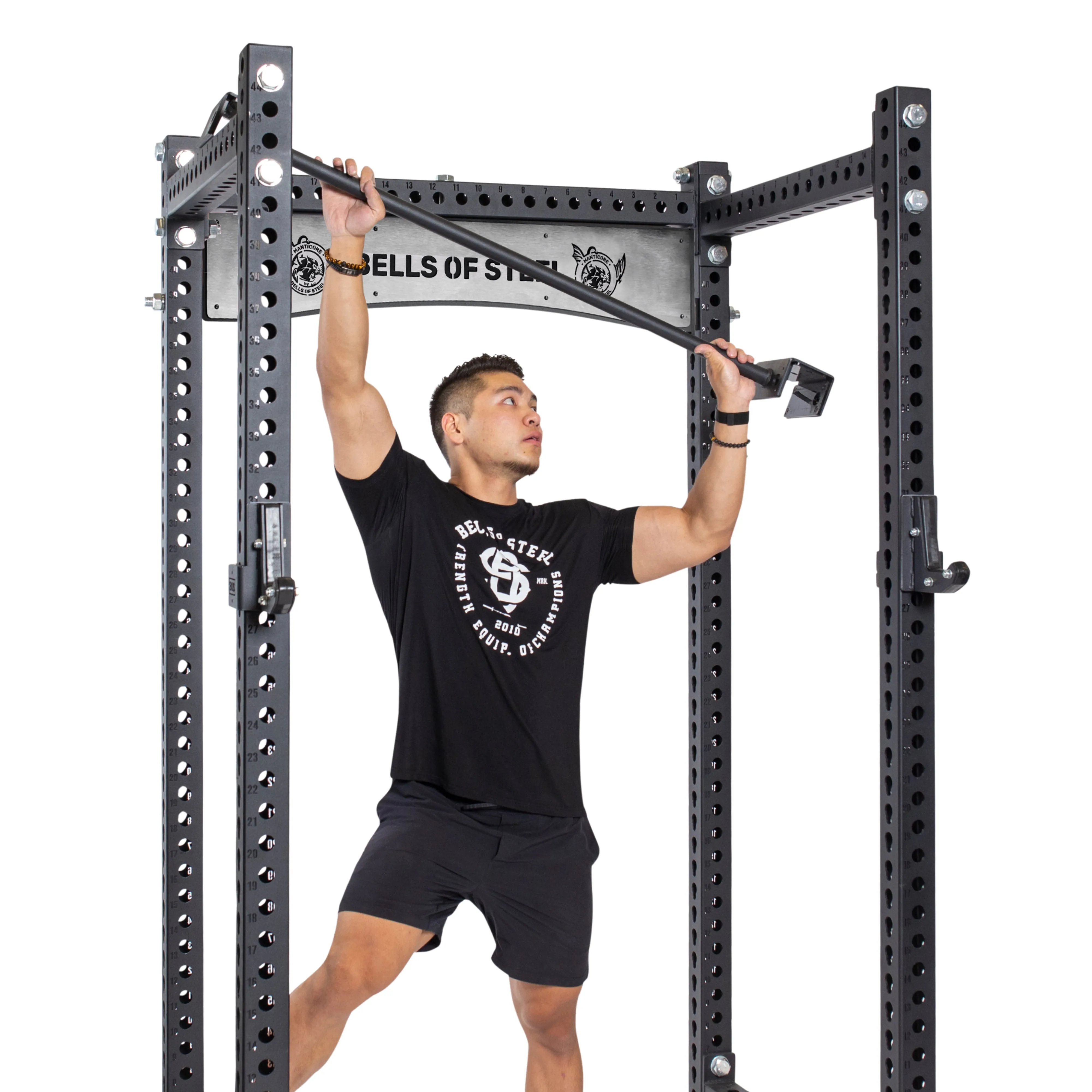 Adjustable Pull-up Bar Rack Attachment