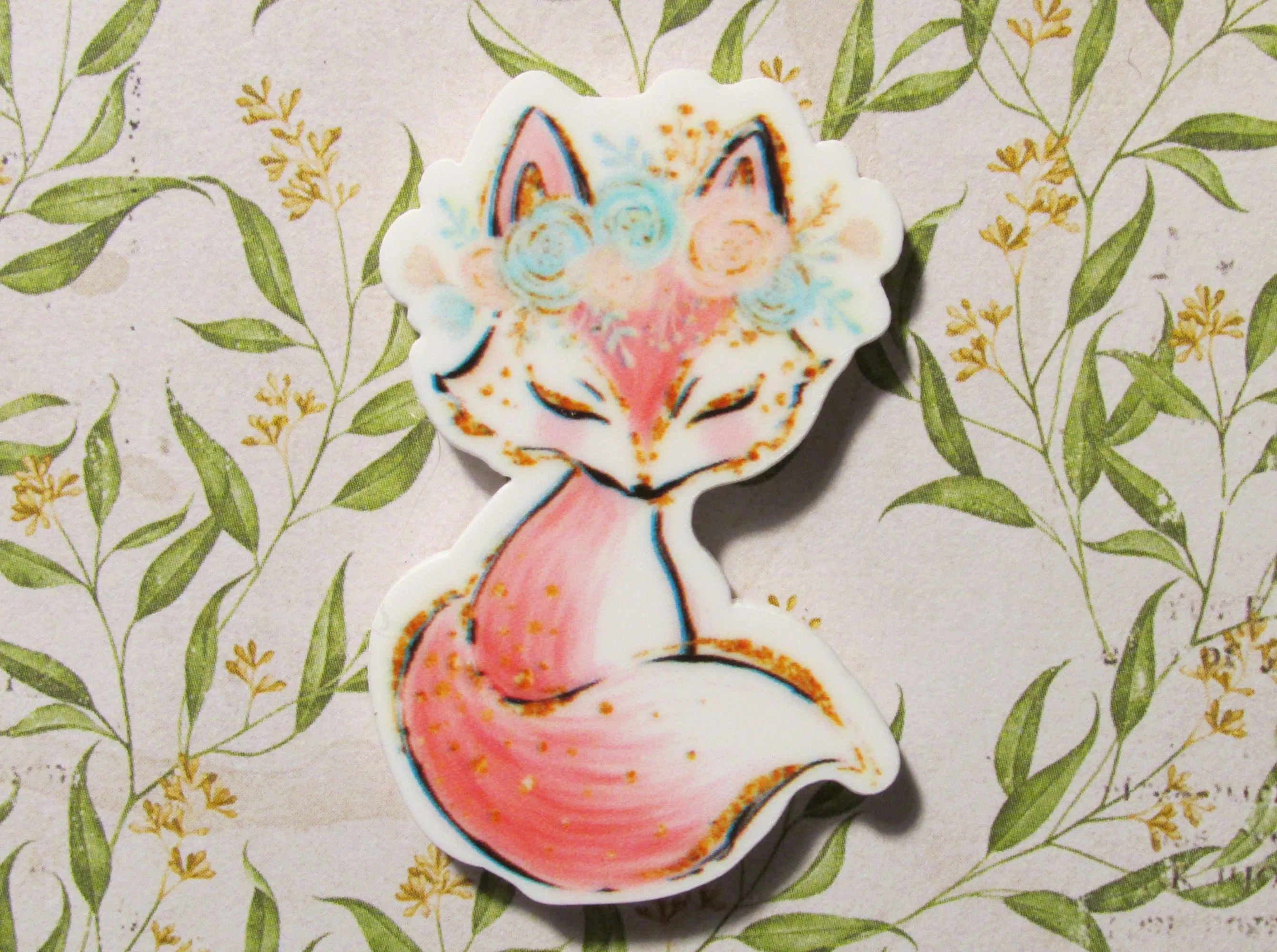 Adorable Fox Needle Minder, Cover Minder, Magnet