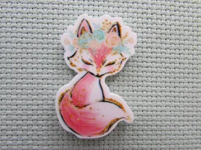 Adorable Fox Needle Minder, Cover Minder, Magnet