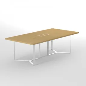 Alpine Stylish Metal Frame Executive Conference Table