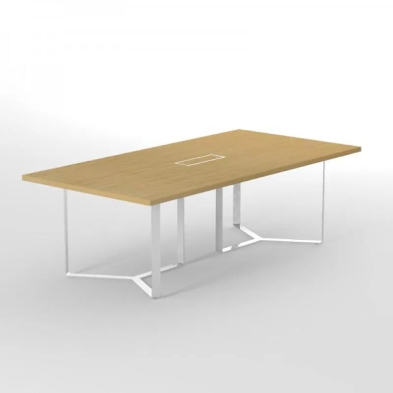 Alpine Stylish Metal Frame Executive Conference Table