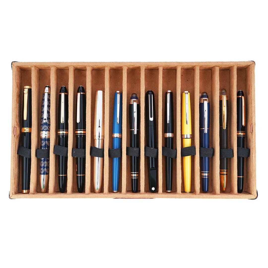 Arista Leatherette Pen Case For 38 Pens