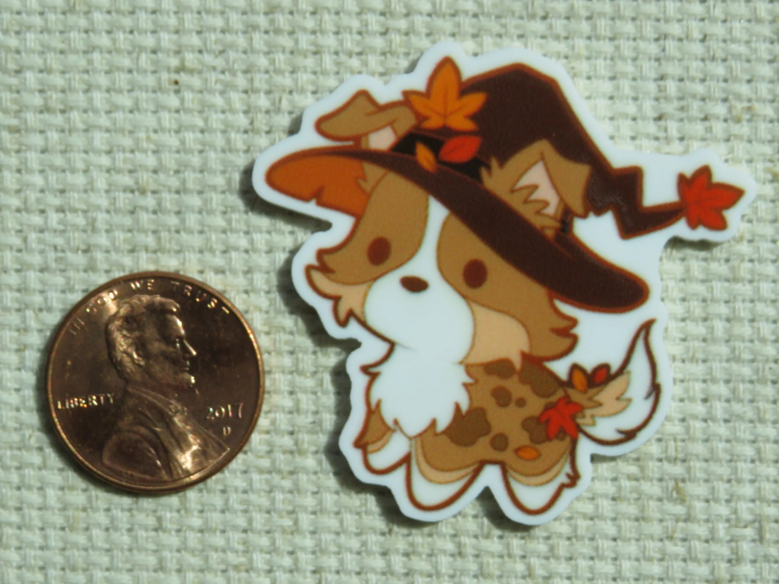 Autumn Dog Needle Minder, Cover Minder, Magnet