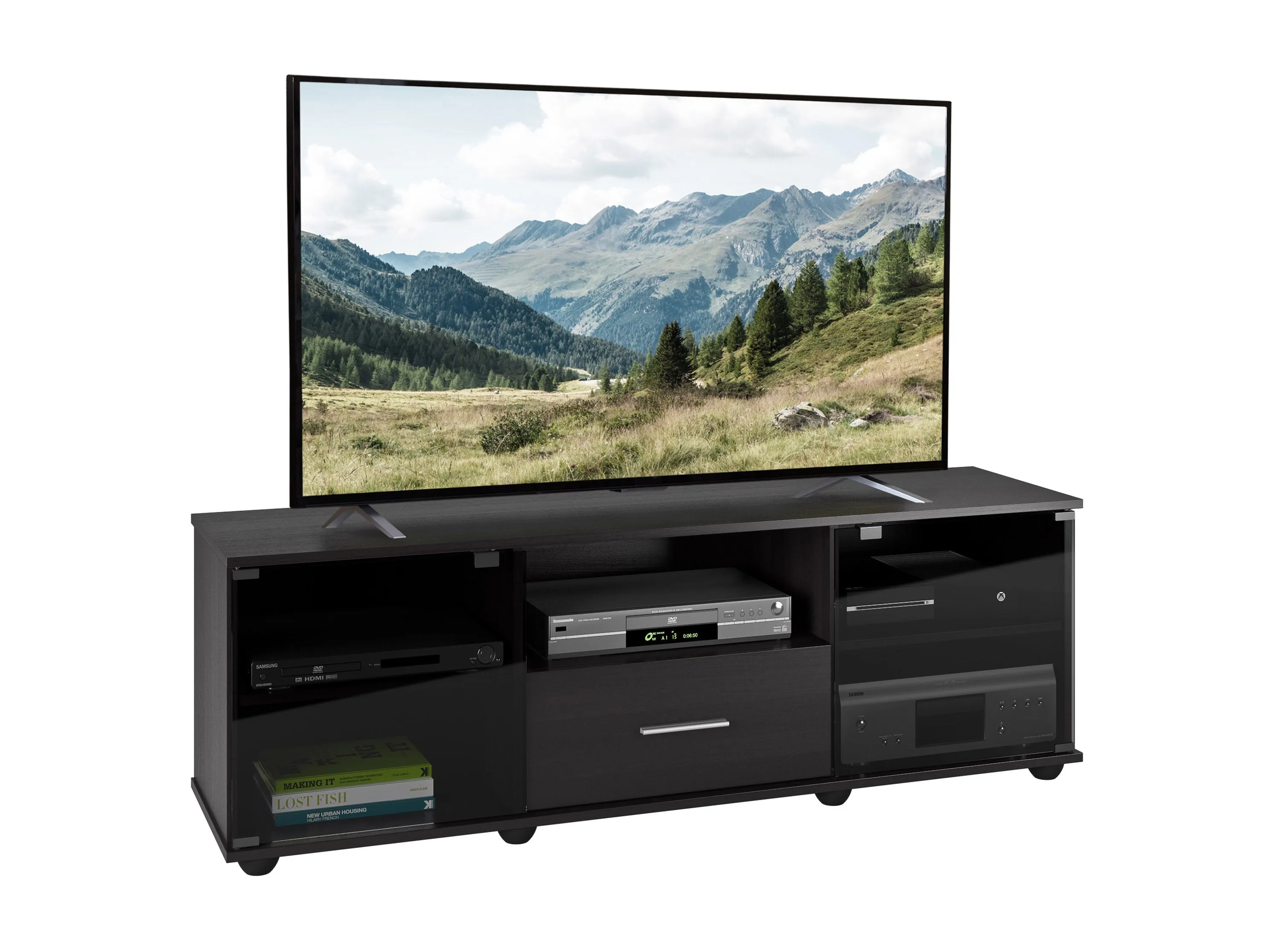 Black TV Stand, TVs up to 75"