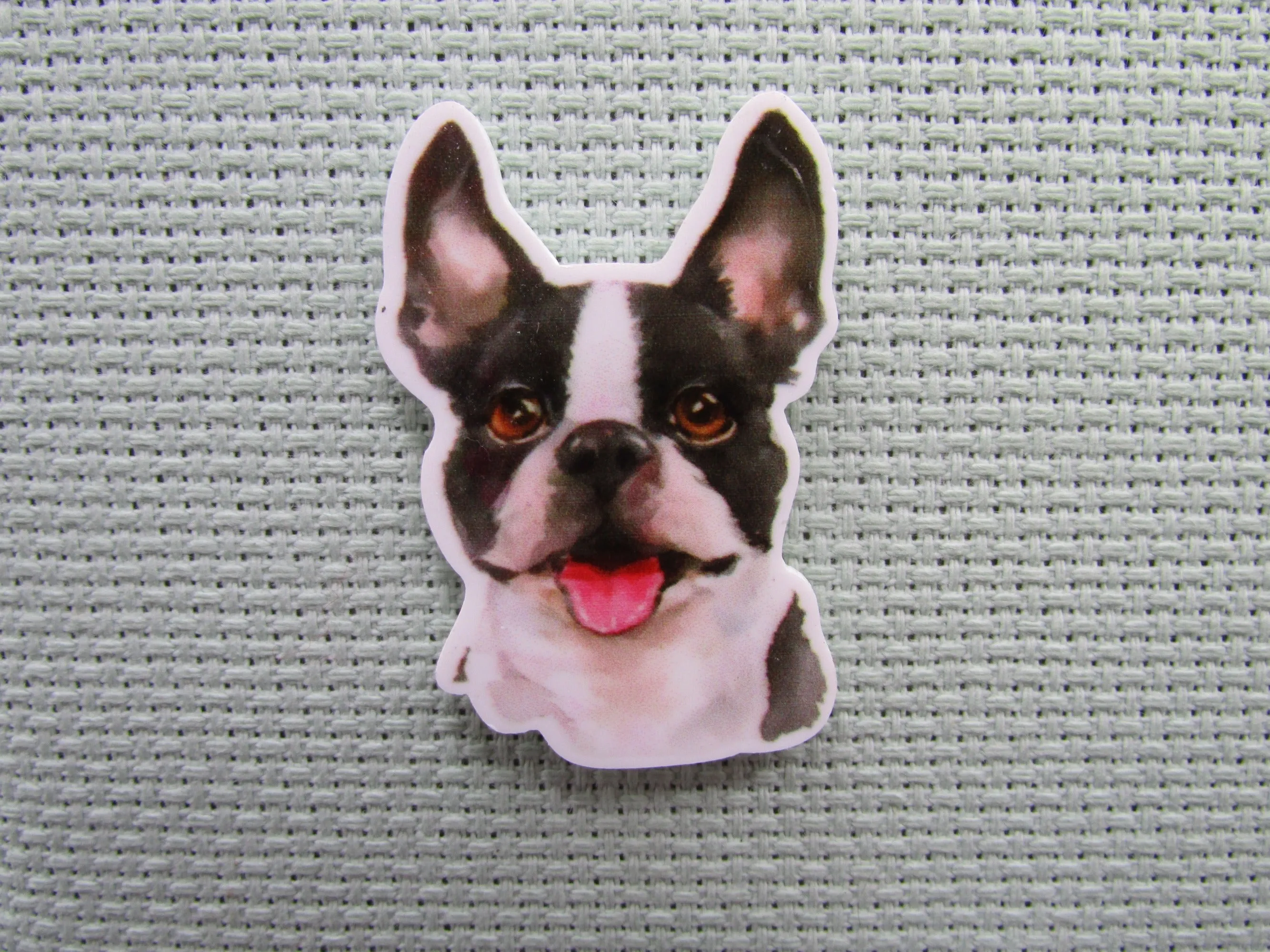 Boston Terrier Needle Minder, Cover Minder, Magnet