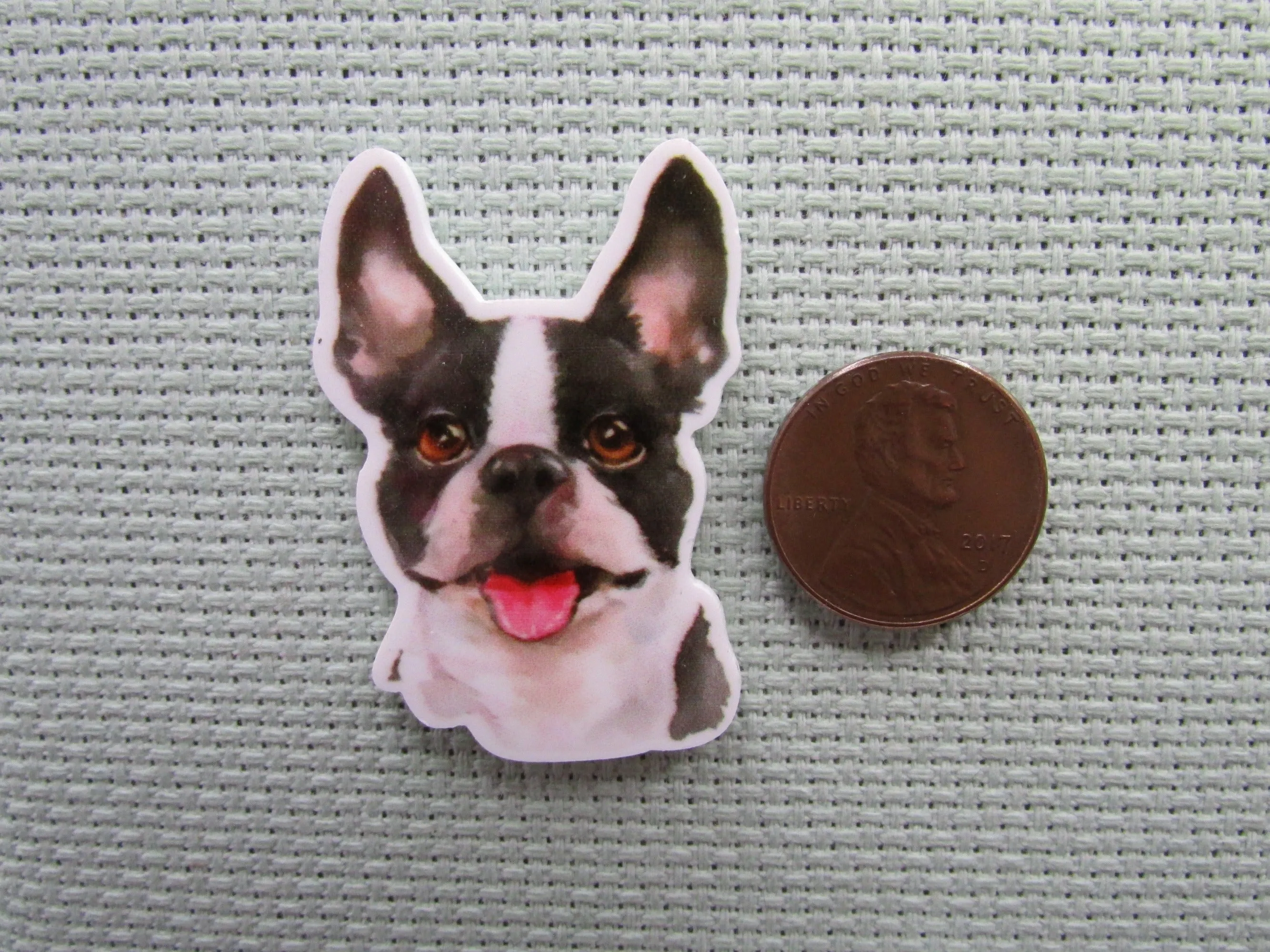 Boston Terrier Needle Minder, Cover Minder, Magnet