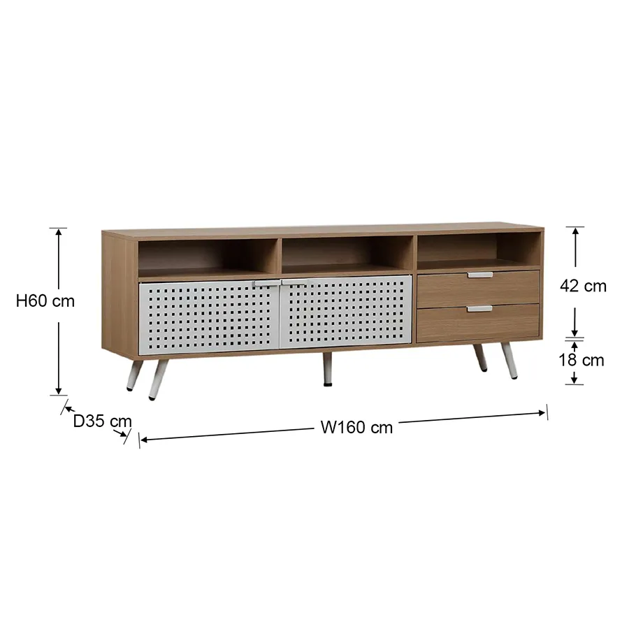 Sleek Brody 160 cm High TV Stand for Modern Living Rooms