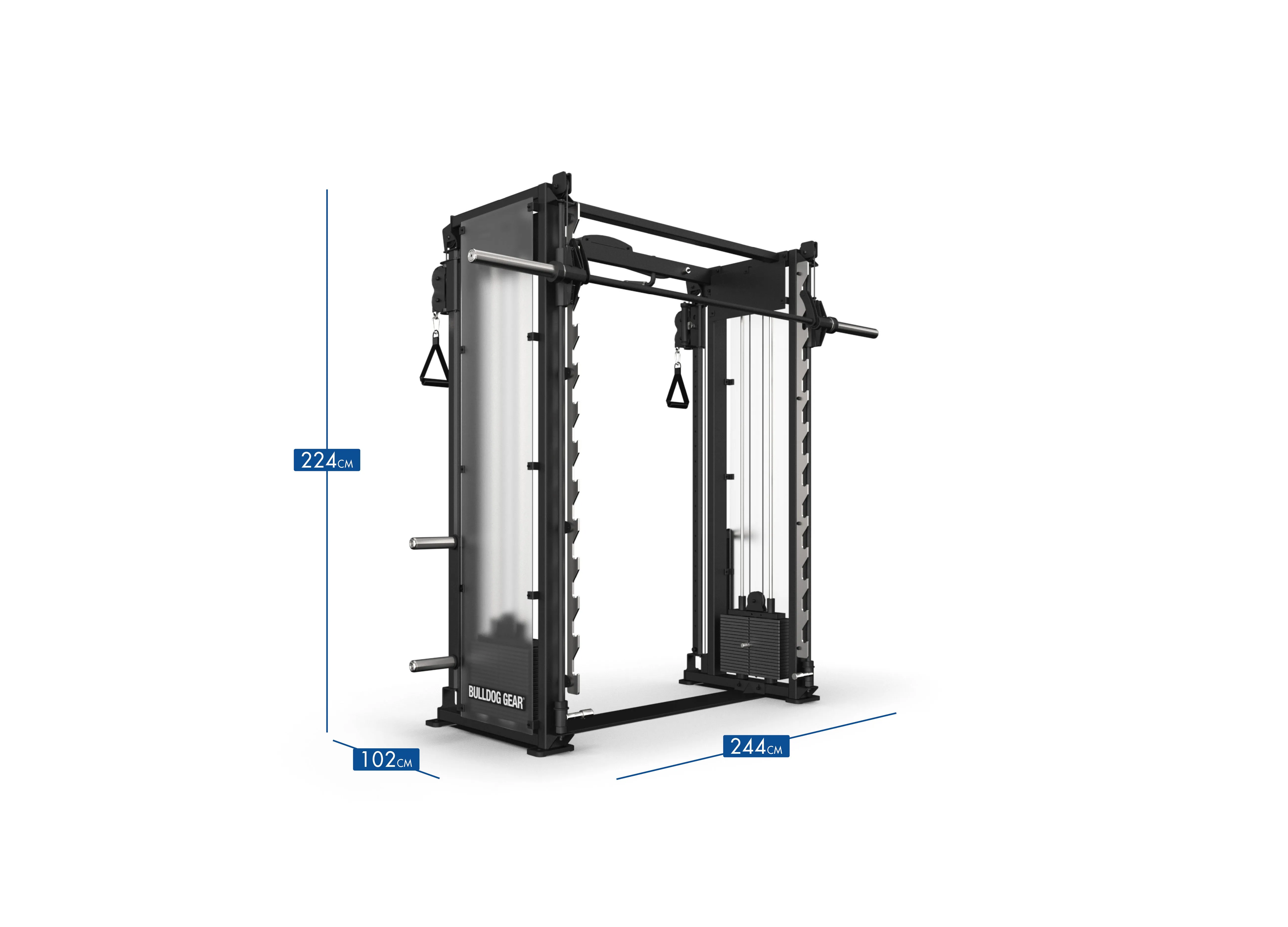 Bulldog Gear - Smith Machine & Functional Trainer Combo x2 100kg Stacks