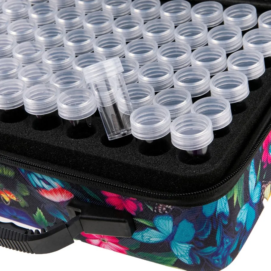 Butterflies Crystal Art Storage Case - 120 Bottles