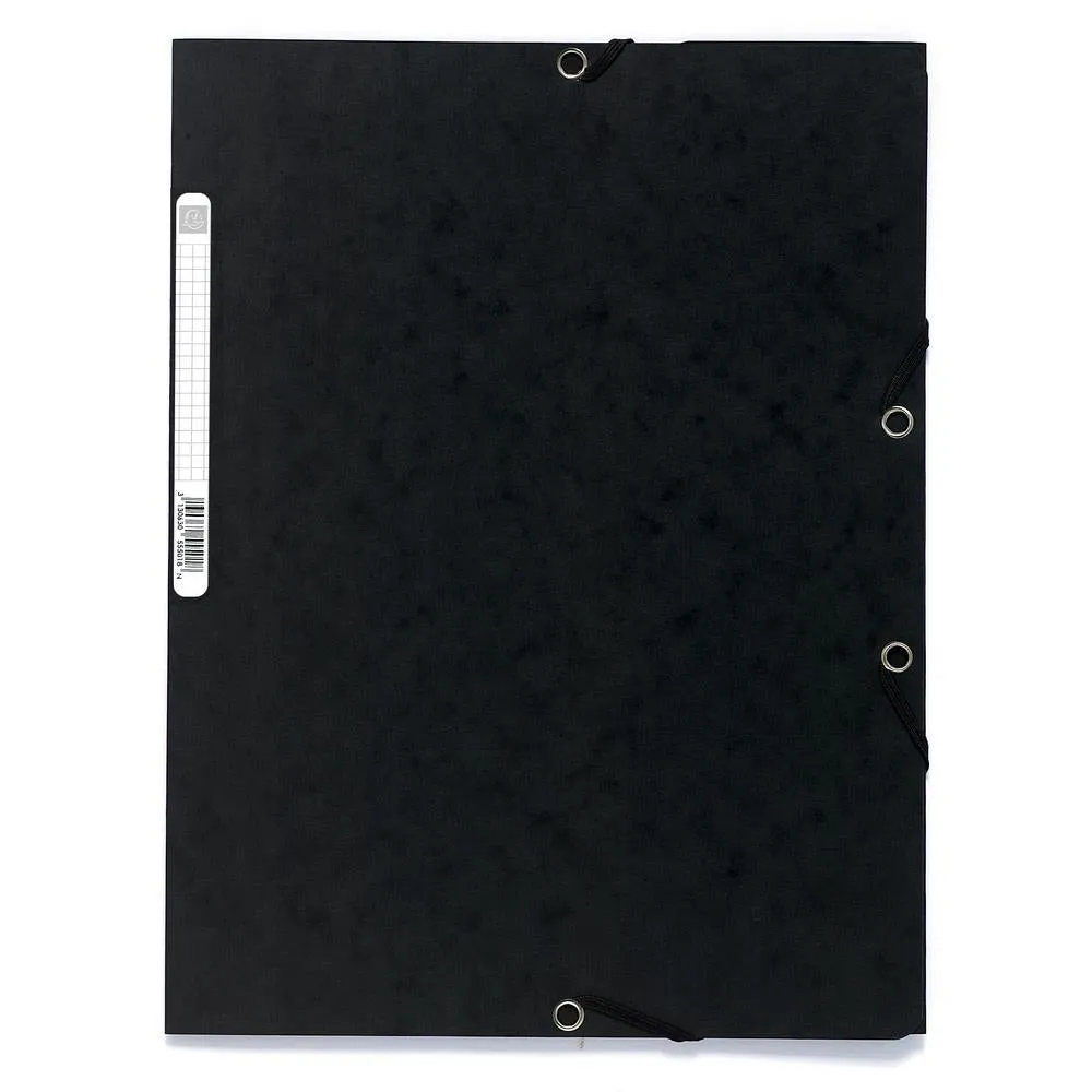 Clairefontaine Exacompta A4 Folder w/ Elastic Closure, Black