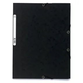 Clairefontaine Exacompta A4 Folder w/ Elastic Closure, Black