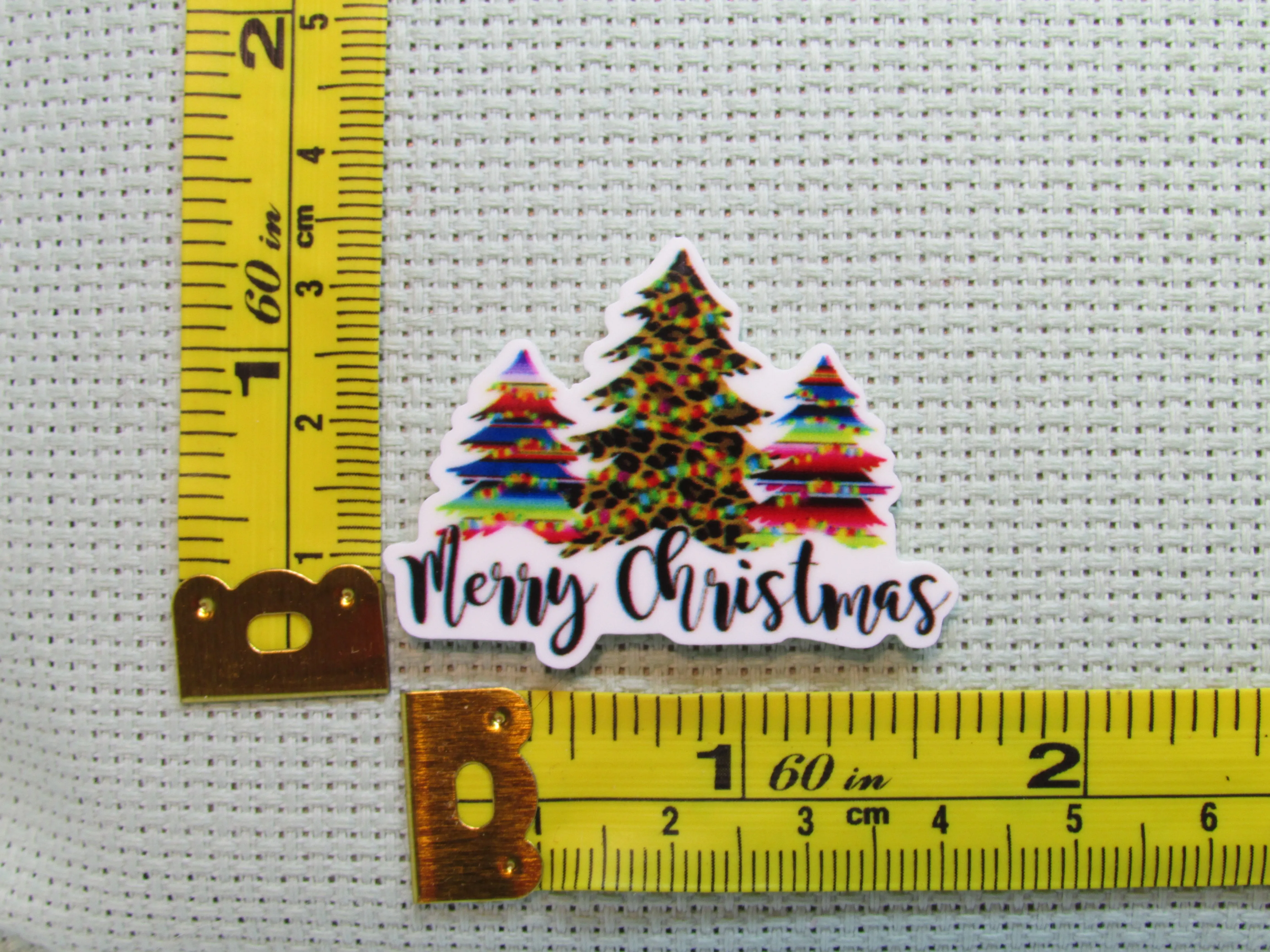 Colorful Merry Christmas Trees Needle Minder, Cover Minder, Magnet