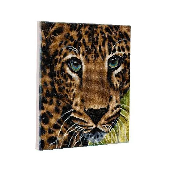 Craft Buddy DIY Crystal Art Framed Kit - Leopard