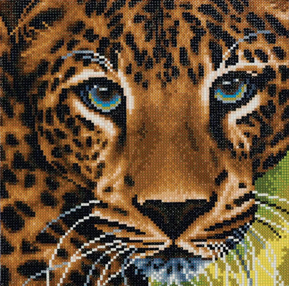 Craft Buddy DIY Crystal Art Framed Kit - Leopard