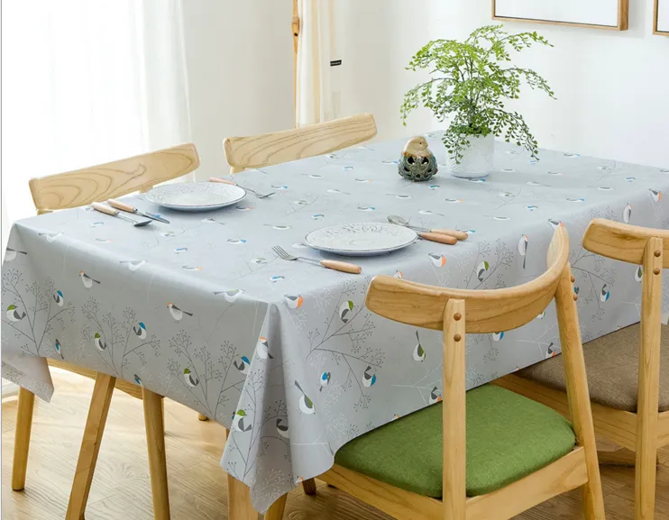 Cross-border Hot Sale Tablecloth PVC Waterproof Cartoon Tablecloth