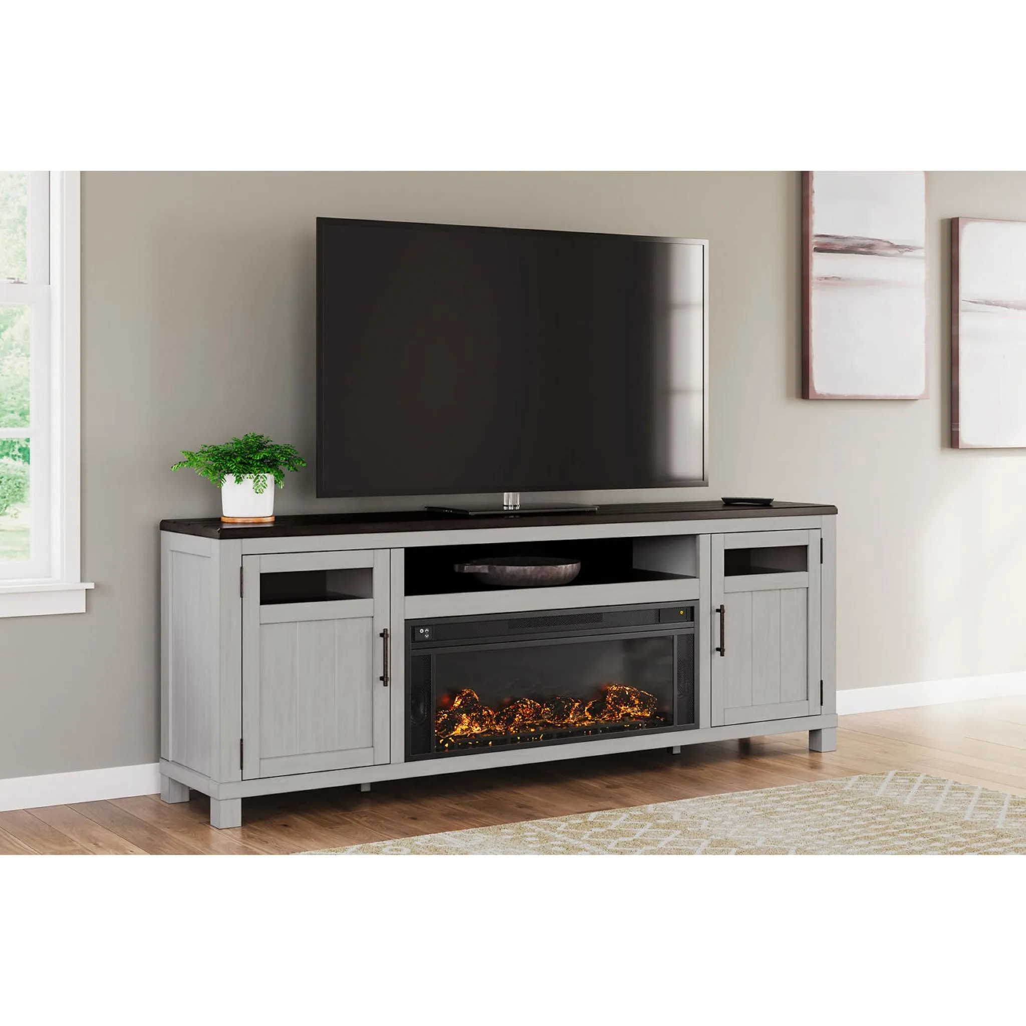 Darborn TV Stand with Fireplace