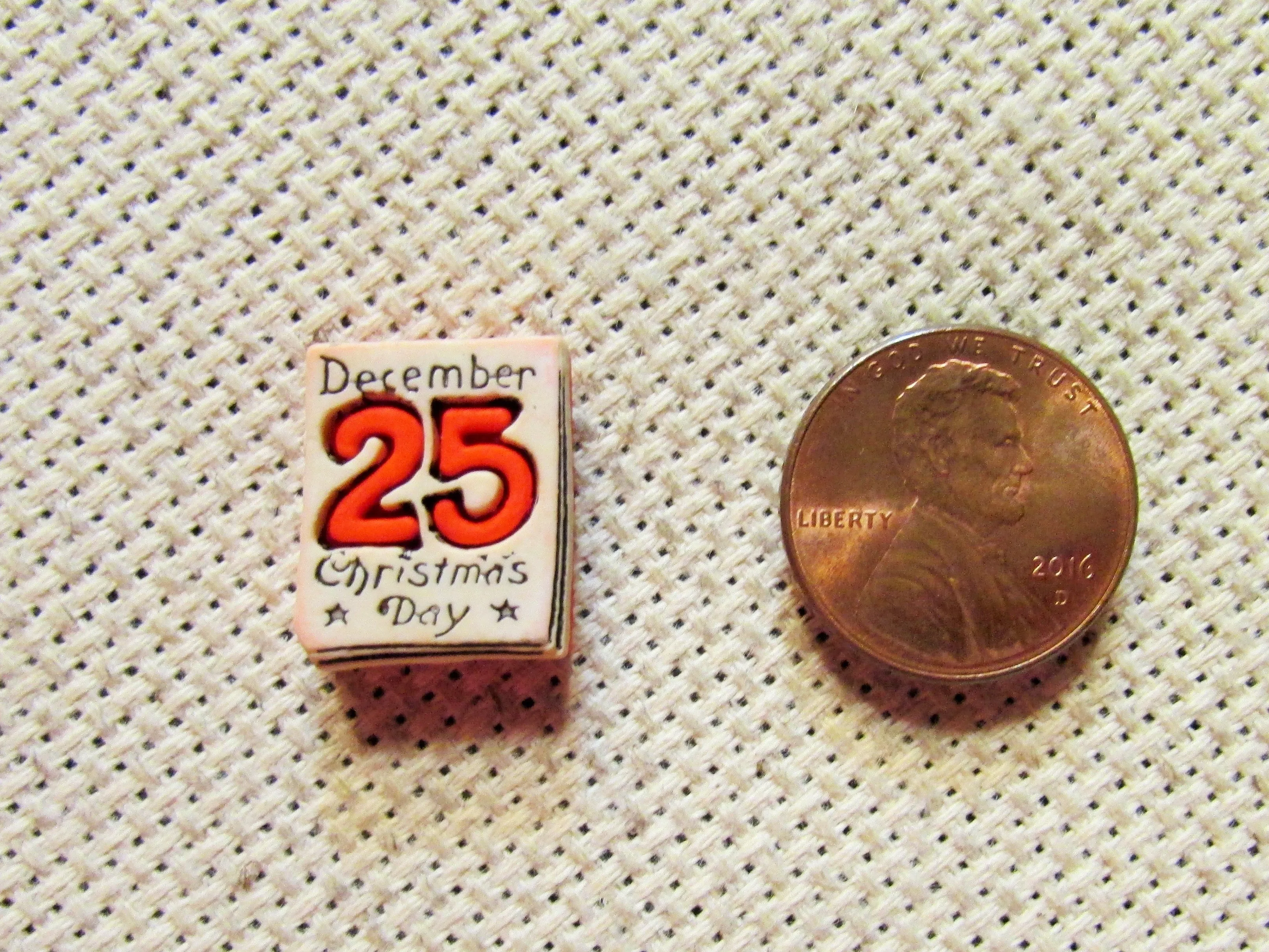 December 25, Christmas Day Needle Minder, Cover Minder, Magnet LAST ONE!