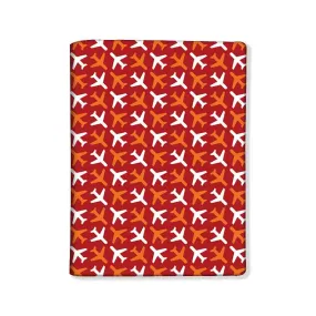 Designer Passport Cover - Aviation Print Red