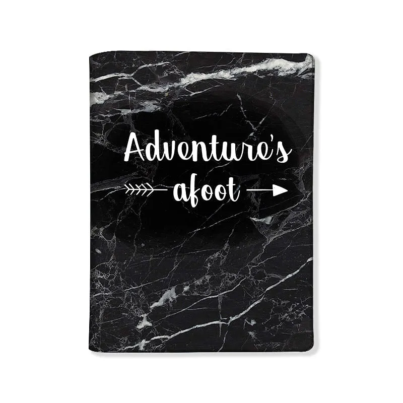 Designer Passport Cover - Black Marble