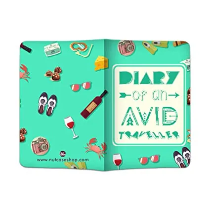 Designer Passport Cover - Diary Of An AVID Blue