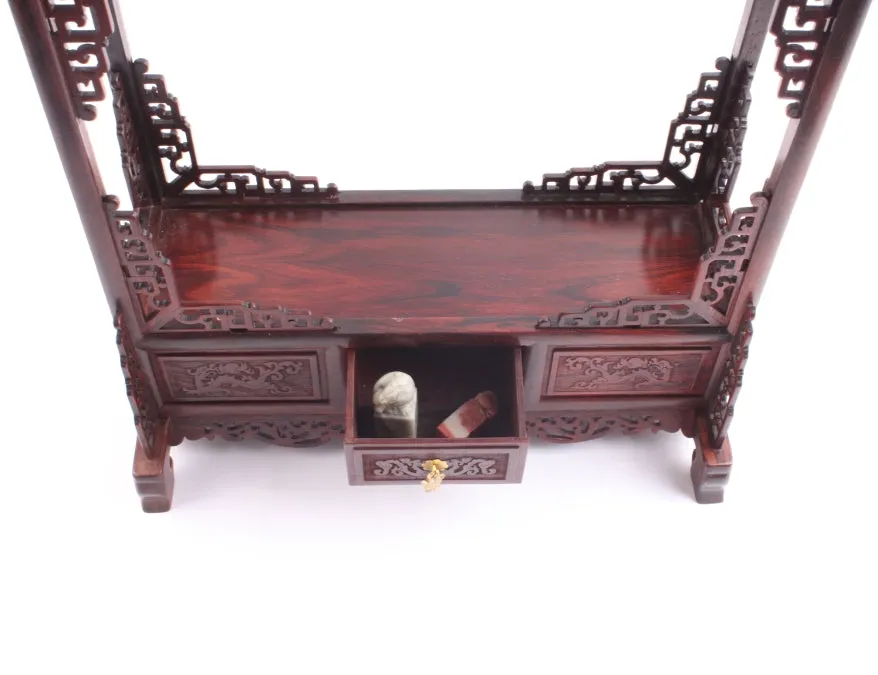 EMPEROR HUIZONG - Brush Hanger Rack and Signature Seal Drawer