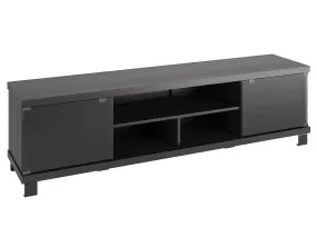 Extra Long Black Wood TV Stand, TVs up to 85"