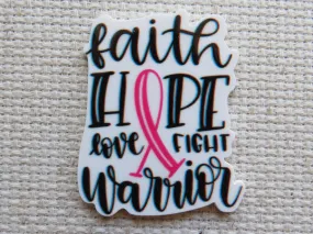 Faith Hope Pink Ribbon Needle Minder, Cover Minder, Magnet LAST ONE!