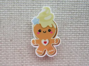 Gingerbread Cookie with a Heart Needle Minder, Cover Minder, Magnet