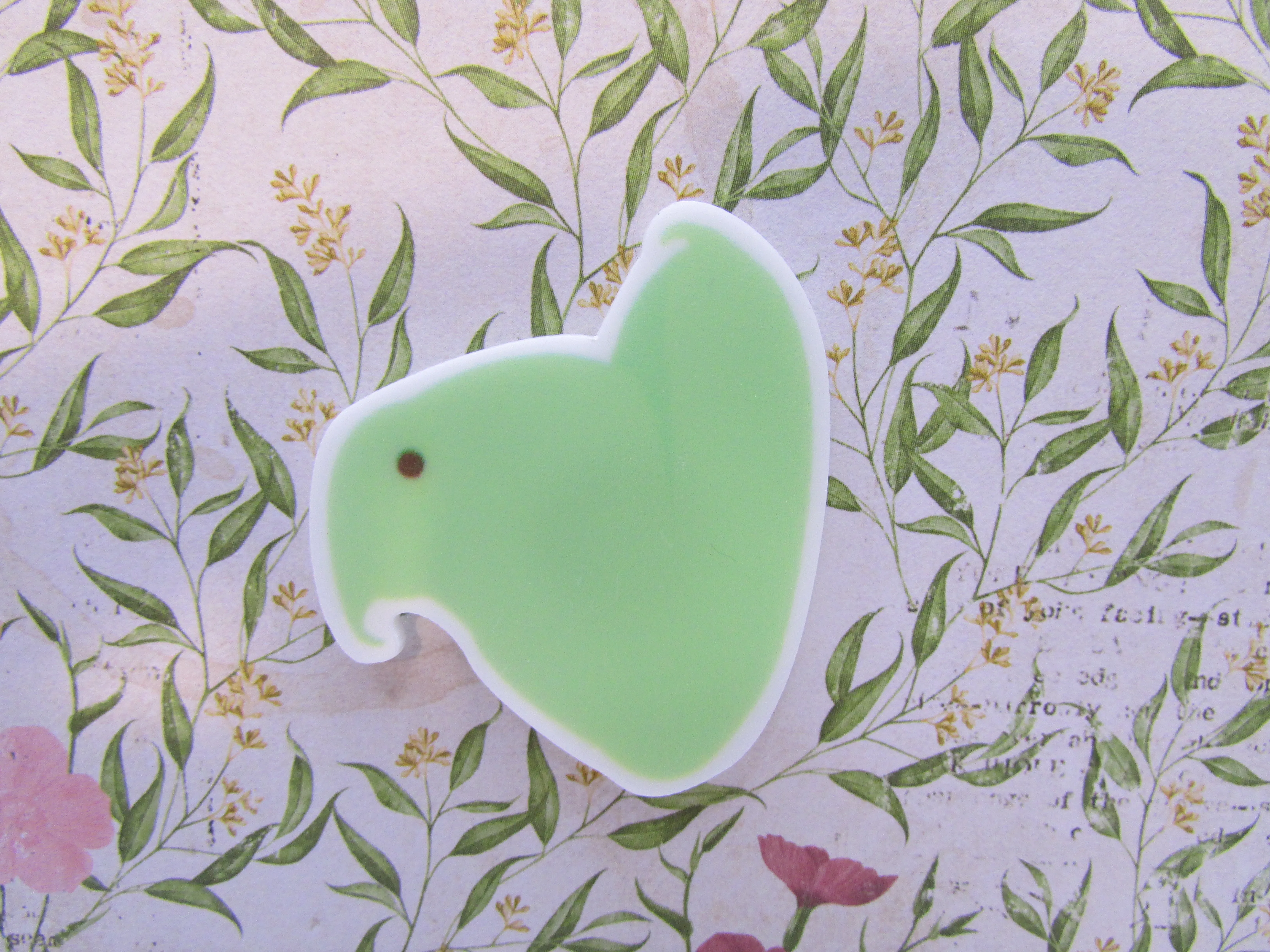 Green Marshmallow Chick Needle Minder, Cover Minder, Magnet