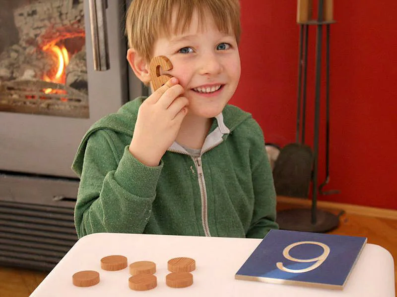 Grooved Wooden Tracing Numbers 0-9 (polybag)