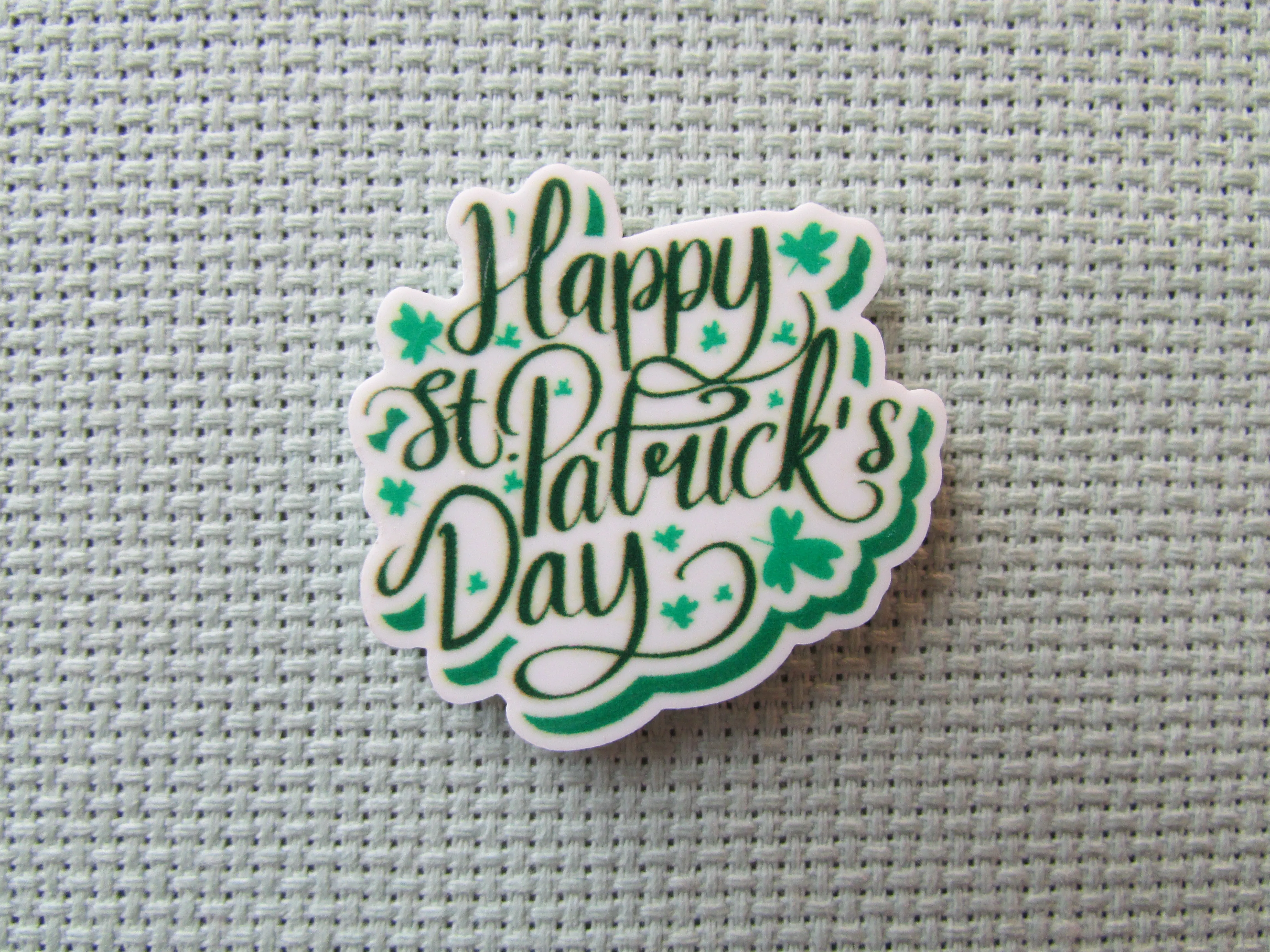 Happy St Patrick's Day Needle Minder, Cover Minder, Magnet