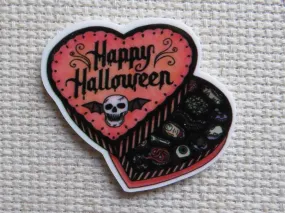 Heart Shaped Halloween Box of Chocolates Needle Minder, Cover Minder, Magnet