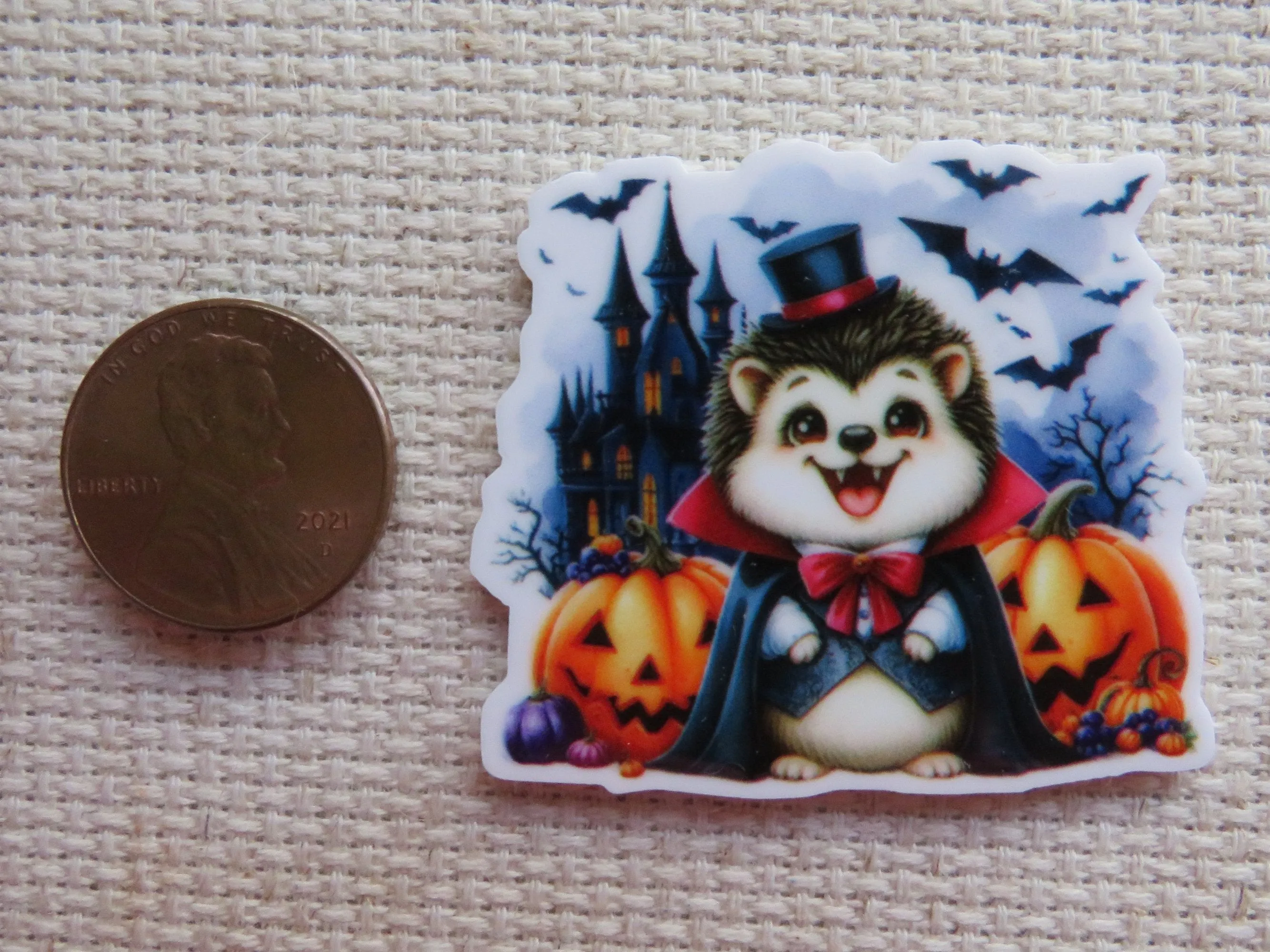 Hedgehog Vampire Fun Needle Minder, Cover Minder, Magnet