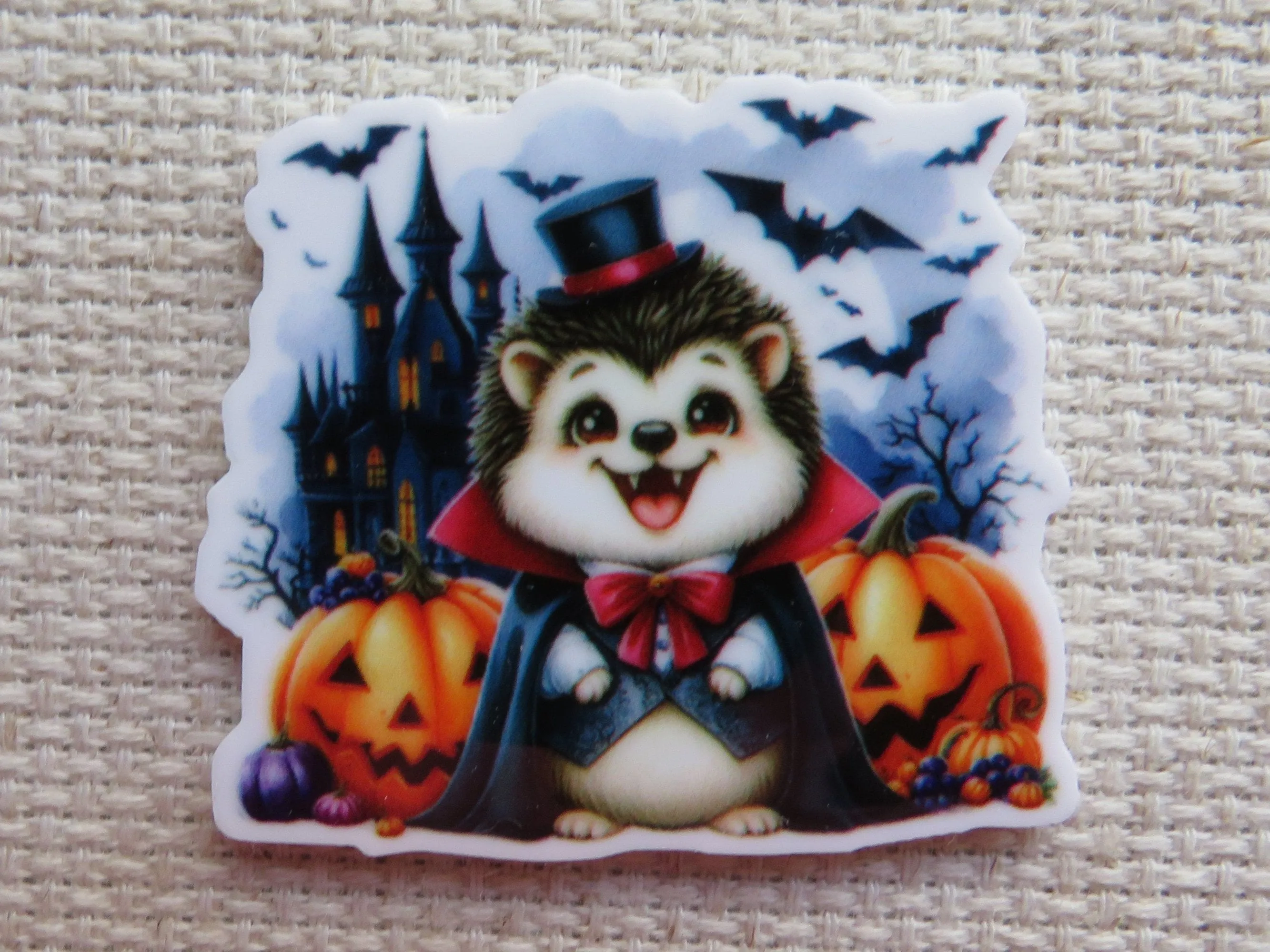 Hedgehog Vampire Fun Needle Minder, Cover Minder, Magnet