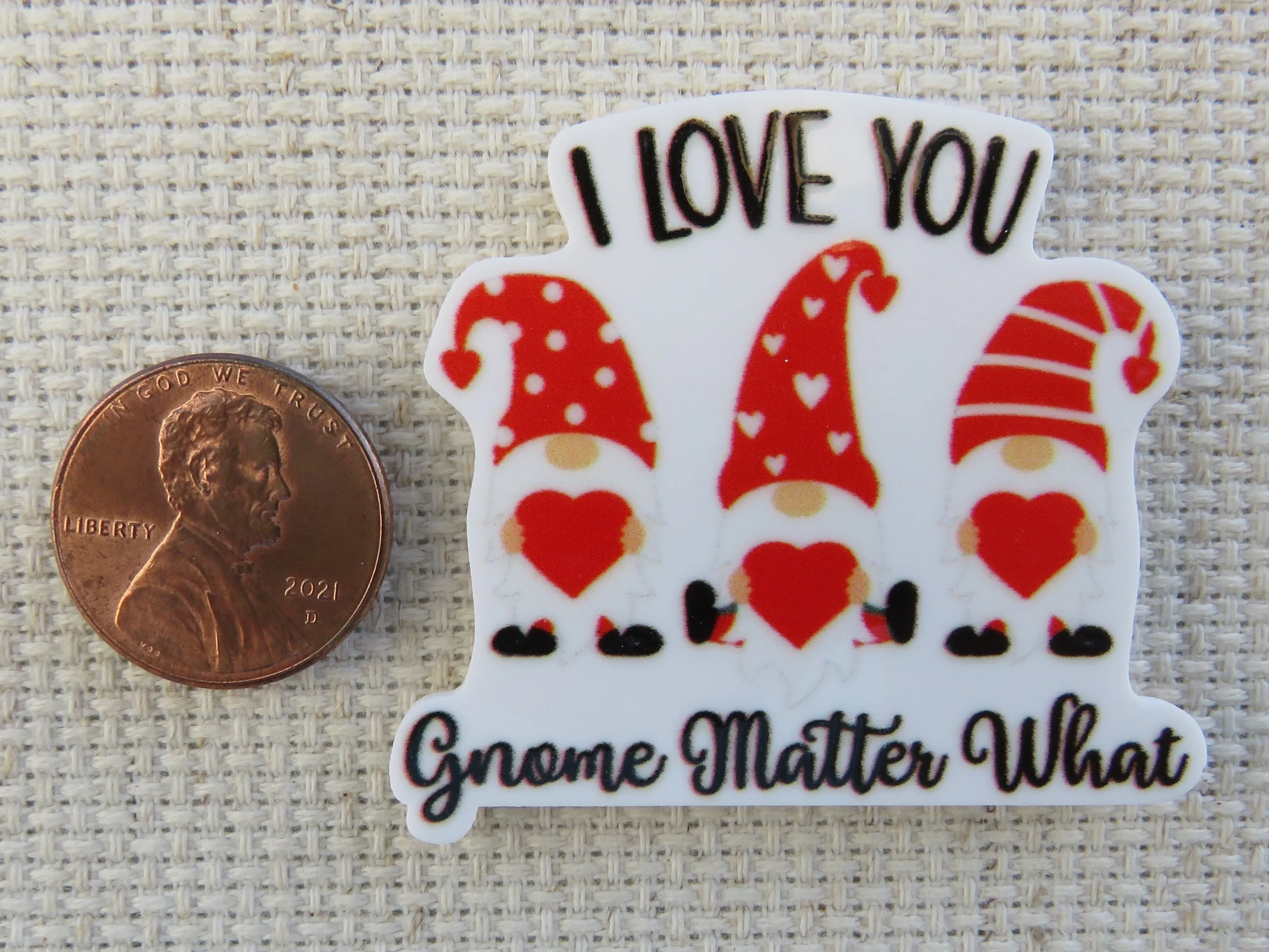 I Love You Gnome Matter What Needle Minder, Cover Minder, Magnet