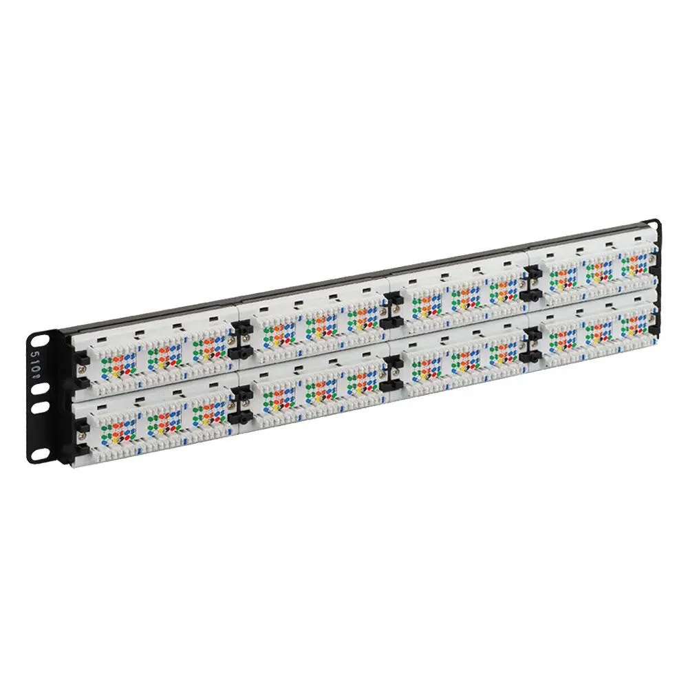 ICC CAT5e Patch Panel with 48 Ports and 2 U