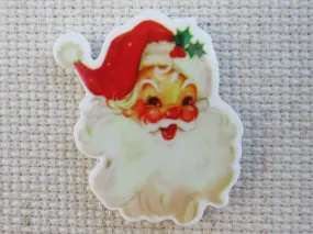 Jolly Santa Face Needle Minder, Cover Minder, Magnet