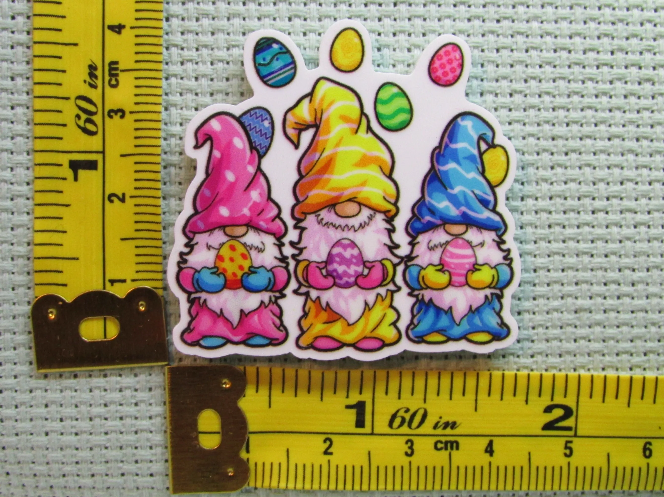 Juggling Easter Egg Gnomes Needle Minder, Cover Minder, Magnet