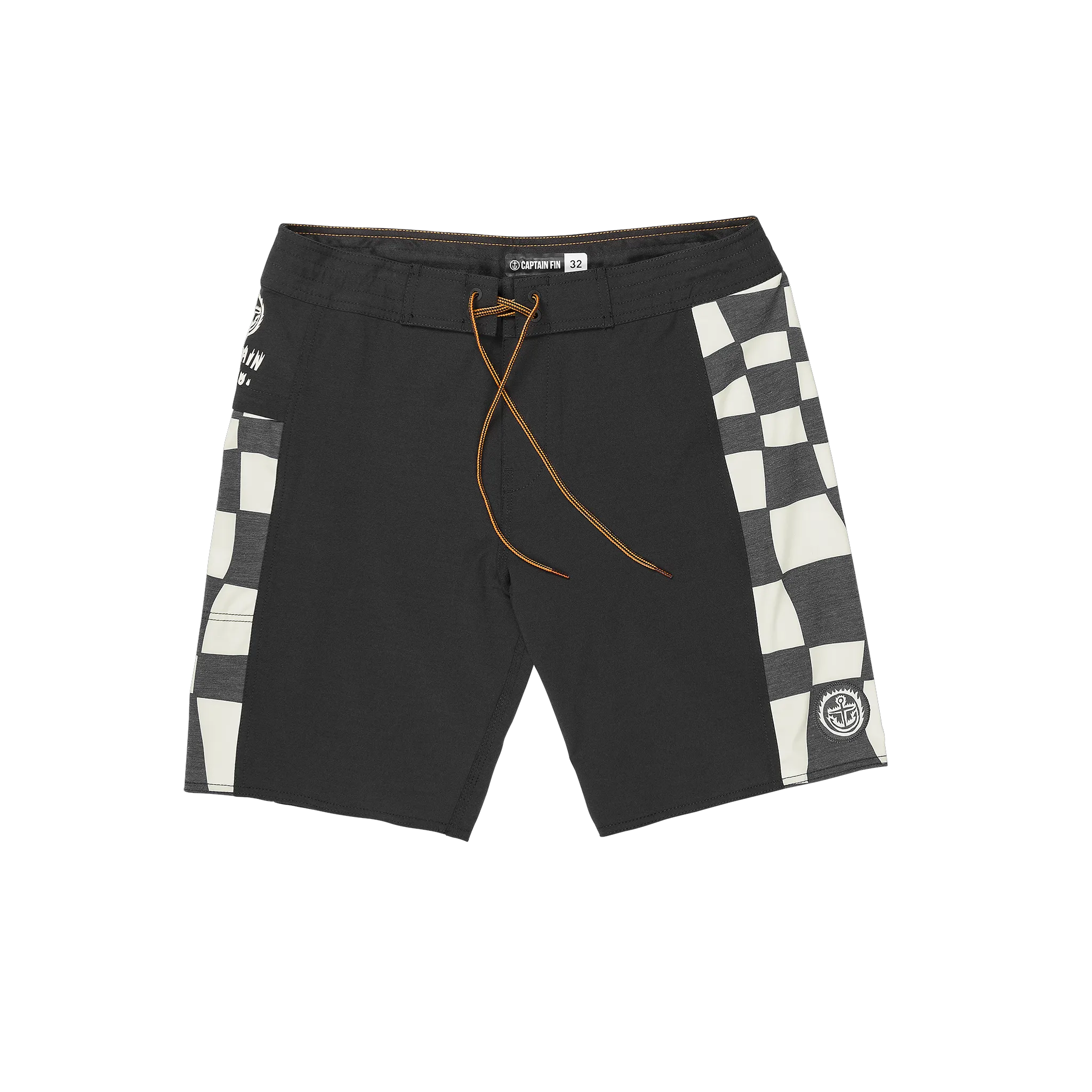 Keyhole Fire Check Boardshort - Blk