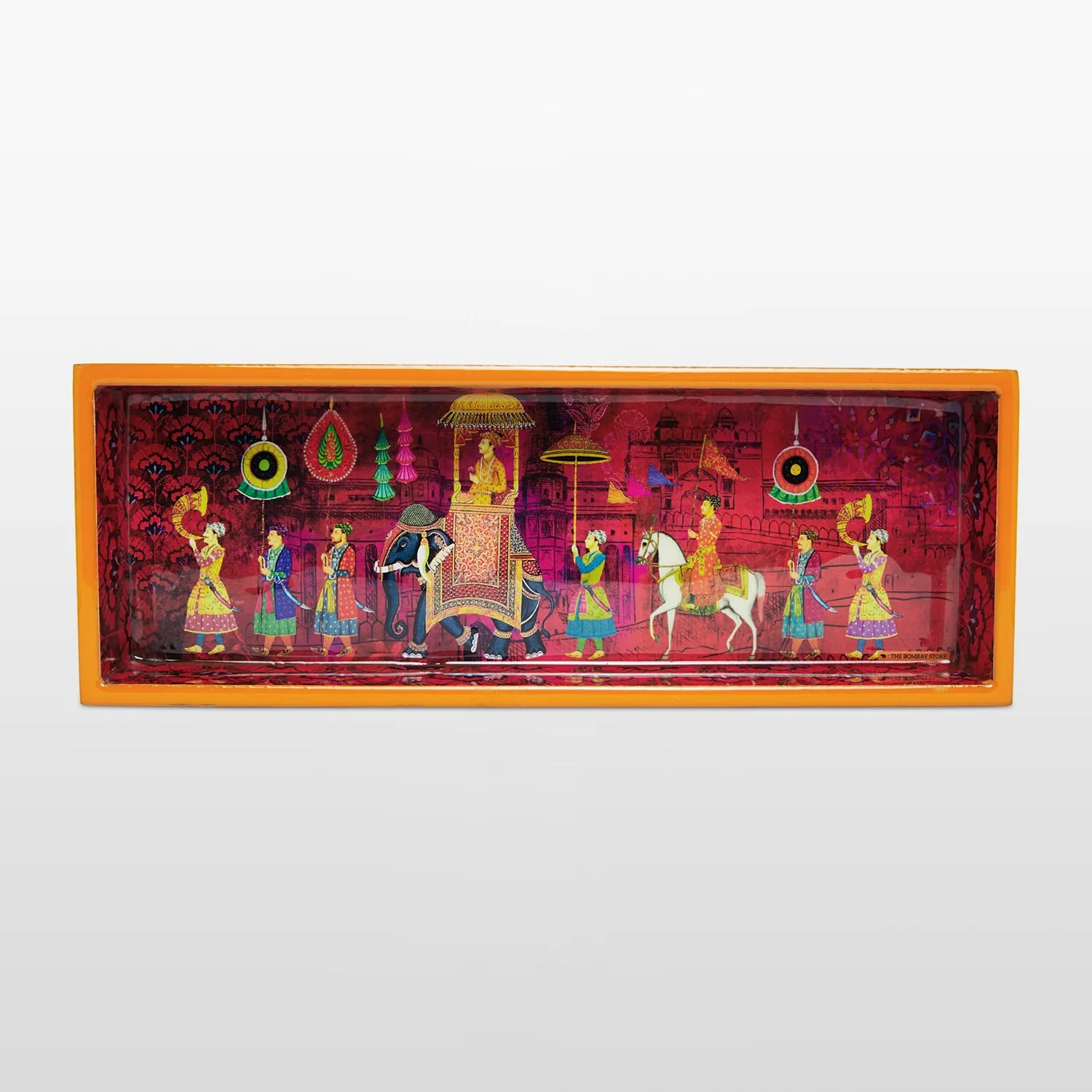 King Procession Rectangle Enamel Pen Tray