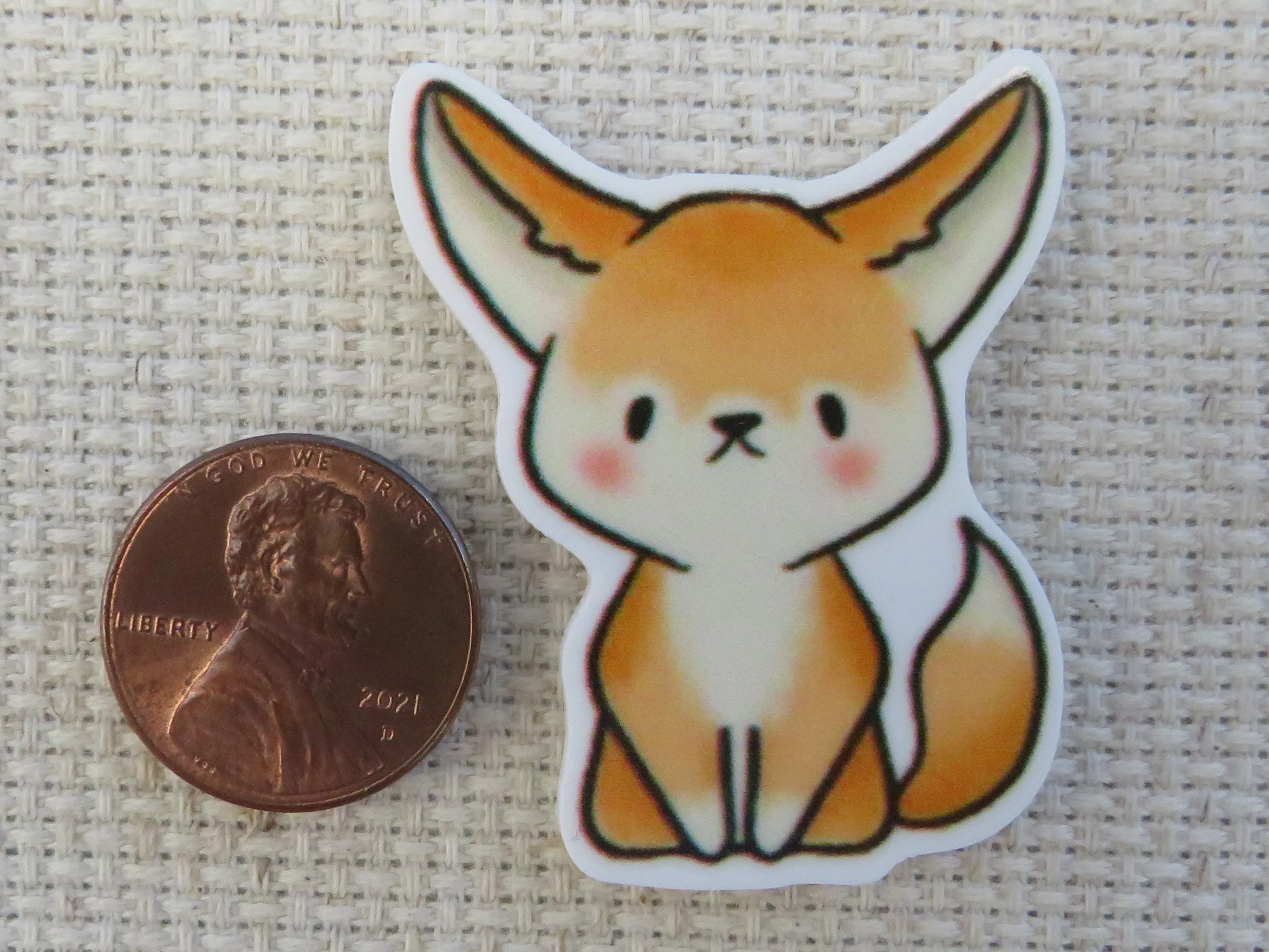 Kit Fox Needle Minder, Cover Minder, Magnet