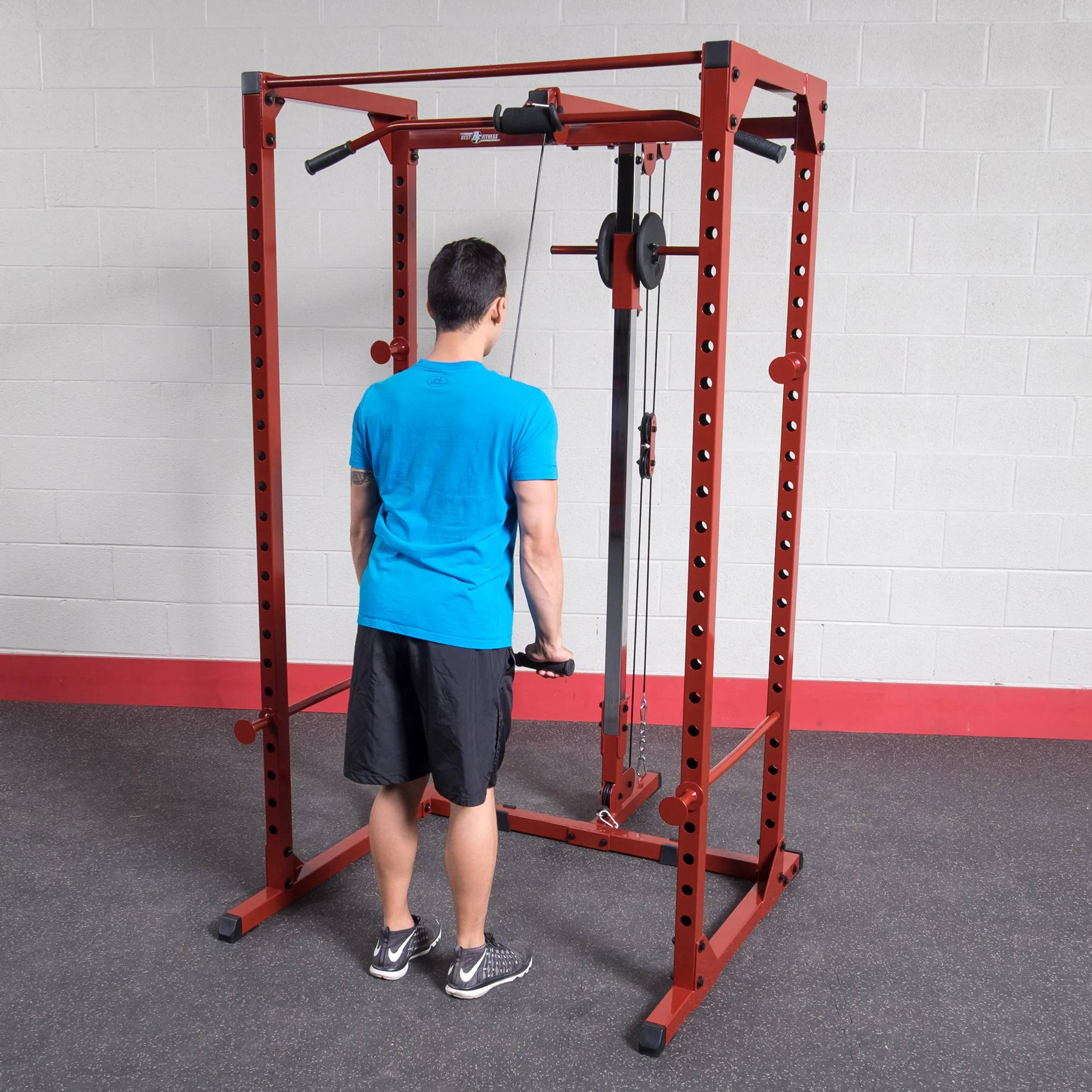 Lat Attachment for BFPR100R Best Fitness Power Rack (rack not included)