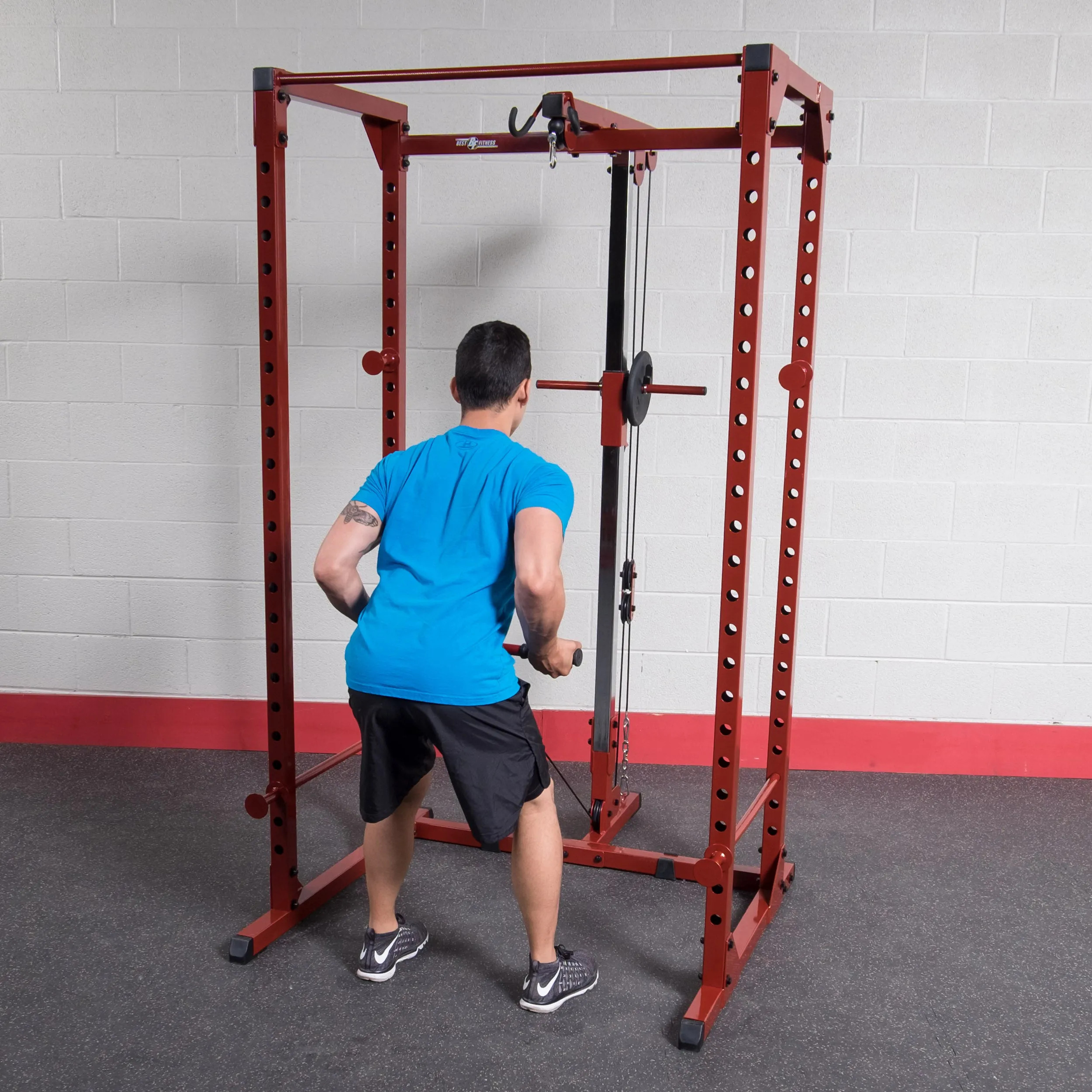 Lat Attachment for BFPR100R Best Fitness Power Rack (rack not included)