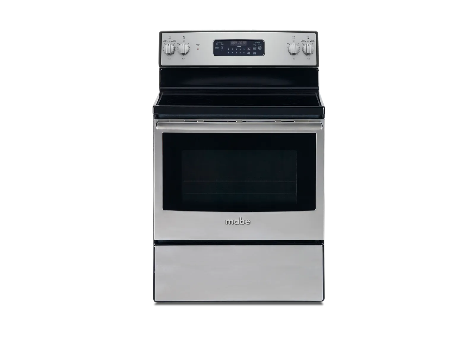 Mabe/General Electric Partner 30" Freestanding Radiant Self Clean Electric Range Ceramic Top 4 Burners 5 cu.ft. EML735NXFO / GE equivalent JB645RKSS