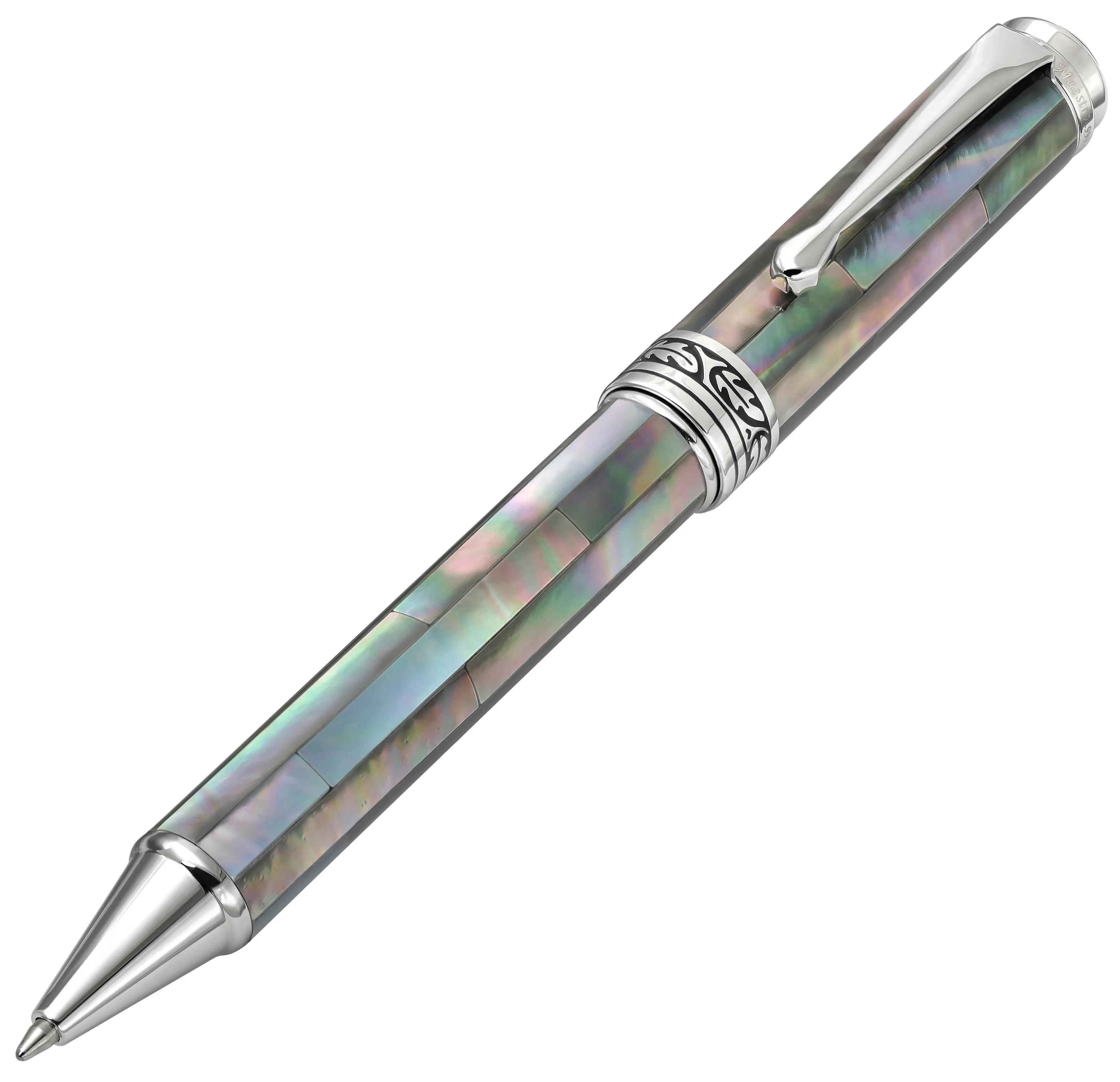 Maestro® Black Mother of Pearl & Platinum Plated Ballpoint Pen